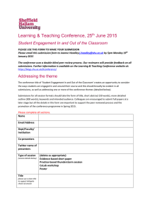 Learning &amp; Teaching Conference, 25 June 2015