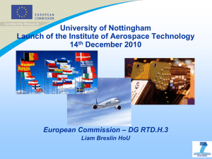 European collaboration in aeronautics research - Liam Breslin