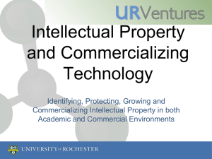 Intellectual Property and Commercializing Technology