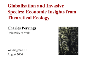 Globalization and Invasive Species: Economic Insights from Theoretical Ecology