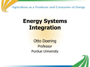 Energy Systems Integration: Fitting Biomass Energy From Agriculture Into U.S. Energy Systems