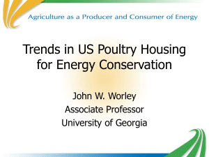 Trends in U.S. Poultry Housing for Energy Conservation