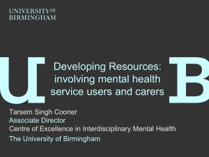 Centre of Excellence in Interdisciplinary Mental Health