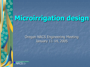 Microirrigation Design Methods