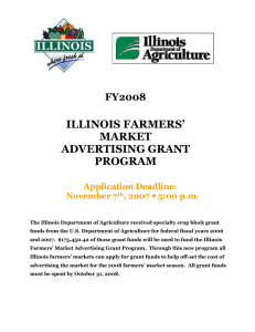 Illinois Farmers' Market Advertising Grant Program