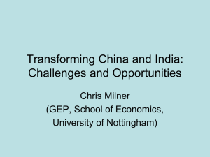 Transforming China and India: Challenges and Opportunities