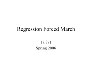 Regression Forced March