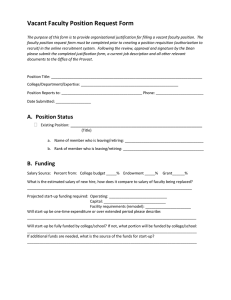 Faculty Position Request Form