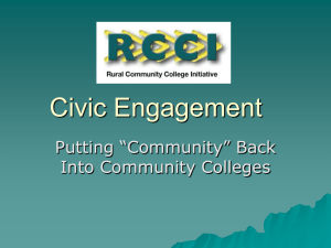 Models of Civic Engagement from RCCI Experiences