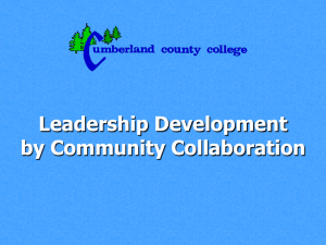 Leadership Development Through Community Collaboration: The Center for Leadership, Community, and Neighborhood Development