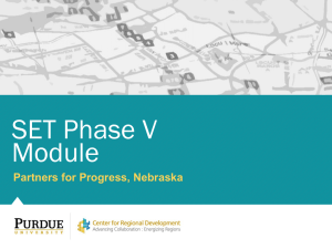 SET Phase V Module Partners for Progress, Nebraska
