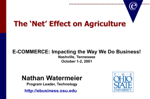 The ‘Net’ Effect on Agriculture - Nathan Watermeier