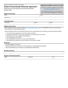 OIE Review Form
