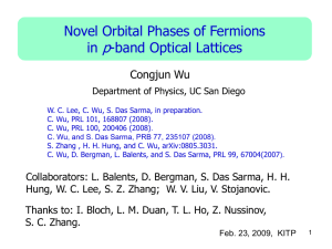 "Novel orbital physics with fermions in optical lattices",