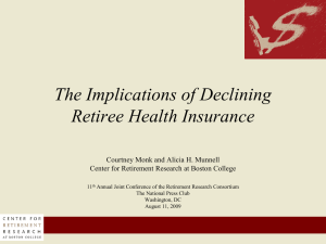 The Implications of Declining Retiree Health Insurance