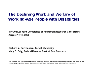 The Declining Work and Welfare of Working-Age People with Disabilities