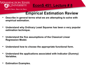 Empirical Estimation Review 1