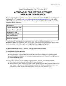 Download ICC Writing Intensive Attribute Form