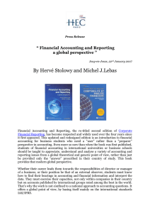By Hervé Stolowy and Michel J.Lebas  “ Financial Accounting and Reporting