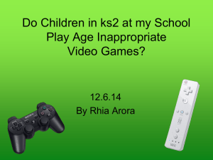 Do children in KS2 in my school play age inappropriate video games