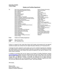 Minor Works Notification Letter 2015