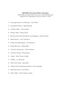 2015-2016 University Policy Committee