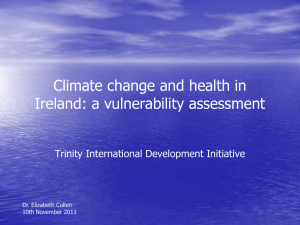 View the presentation delivered by Elizabeth Cullen, Irish Doctors Environmental Association