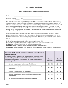 BSW Self-Assessment