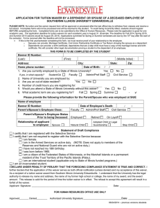 Dependents/Spouses of Deceased SIUE Employee