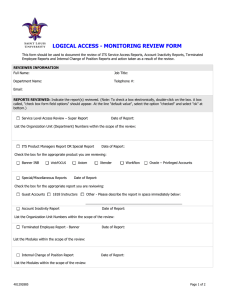 Monitoring Review Form