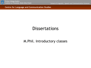 Dissertations and Research Ethics