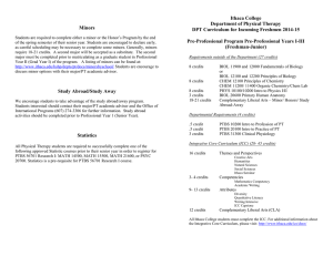 Download DPT Curriculum Freshmen 2014-15