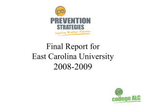 College ALC Prevention Strategies Final Report