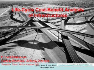 Life-Cycle Cost-Benefit Analysis of Infrastructures