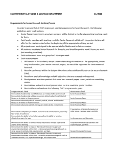 Download Senior Research Requirements