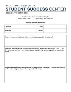 Flexible Deadlines Word Document