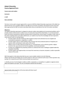 Global Citizenship Course Approval Form