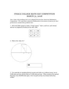 Download Math Day 2008 Competition Answers