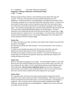 Critical essay apocalypse now