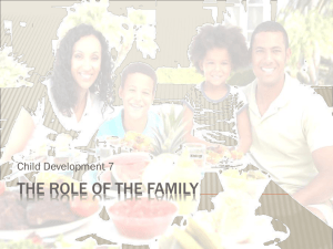 The Role of the Family.ppt