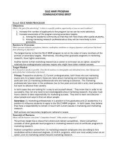 Example Communications Brief