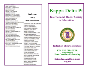 Kappa Delta Pi International Honor Society in Education