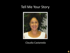 Tell Me Your Story Claudia Castaneda
