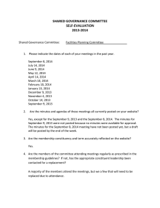 2013-2014 Self-Evaluation Form for Facilities Planning Committee