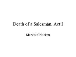 Death of a Salesman Act 1 Marxist Criticism.ppt