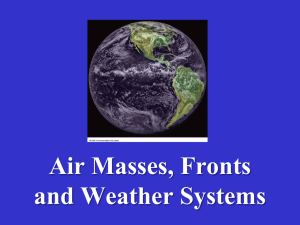 13. Air Masses, Fronts and Weather Systems