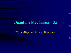 Quantum Mechanics 102 Tunneling and its Applications
