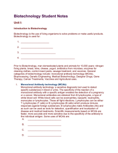 Biotechnology Notes and student handout