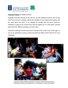Federation has been having fun this year! For our last... Point Farm and had a meeting, potluck and campfire, and... Federation Report