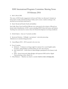 Meeting Minutes - February 2016